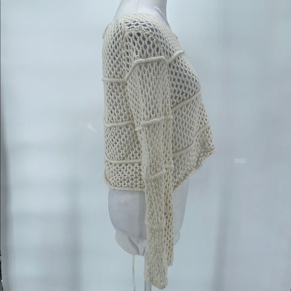 Sage The Label Women’s Crochet Top Poppy Crochet Bell Sleeve Sweater Size M - Picture 5 of 11